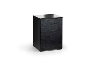 Chicago 317, Single-Width Audio Cabinet, Textured Black Oak