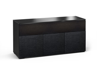 Chicago 339, Triple-Width AV Cabinet, Textured Black Oak