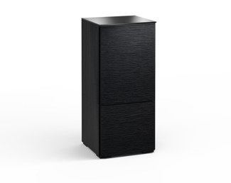 Chicago 217, Single-Width Audio Cabinet, Textured Black Oak