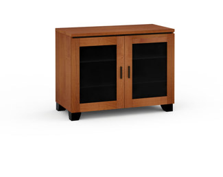 Elba 323, Twin-Width AV Cabinet, American Cherry