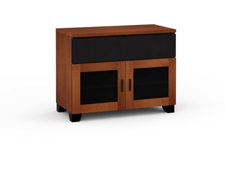 Elba 329, Twin-Width AV Cabinet, American Cherry