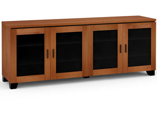 Elba 347, Quad-Width AV Cabinet, American Cherry