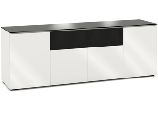 Miami 345, Quad-Width AV Cabinet, Gloss White