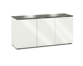 Miami 337, Triple-Width AV Cabinet, Gloss White