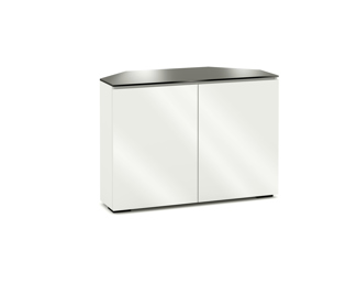 Miami 323, Twin-Width Corner Cabinet, Gloss White