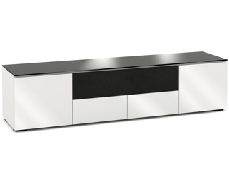 Miami 245, Quad-Width AV Cabinet, Gloss White