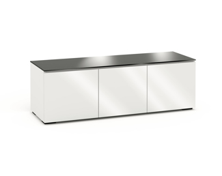 Miami 237, Triple-Width AV Cabinet, Gloss White