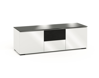 Miami 236, Triple-Width AV Cabinet, Gloss White