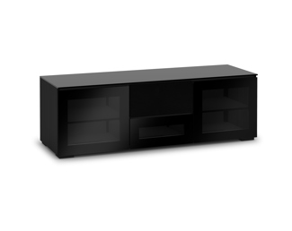 Oslo 236, Triple-Width AV Cabinet, Wenge/Smoked Glass