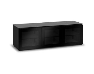 Oslo 237, Triple-Width AV Cabinet, Wenge/Smoked Glass