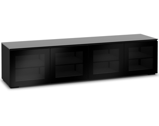 Oslo 247, Quad-Width AV Cabinet, Wenge/Smoked Glass