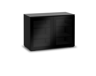 Oslo 323, Twin-Width AV Cabinet, Wenge/Smoked Glass