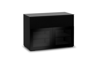 Oslo 329, Twin-Width AV Cabinet, Wenge/Smoked Glass