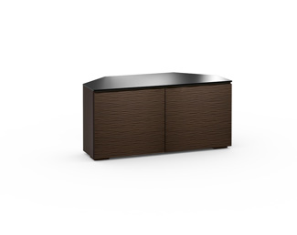 Berlin 221, Twin-Width Corner Cabinet, Textured Wenge