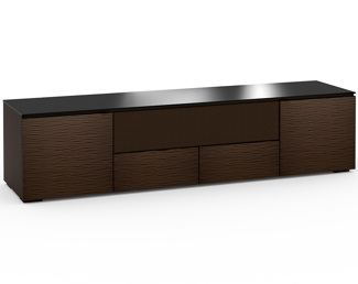 Berlin 245, Quad-Width AV Cabinet, Textured Wenge