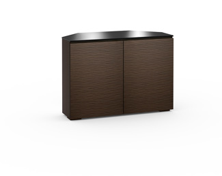 Berlin 323, Twin-Width Corner Cabinet, Textured Wenge