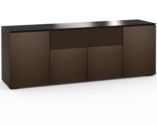 Berlin 345, Quad-Width AV Cabinet, Textured Wenge