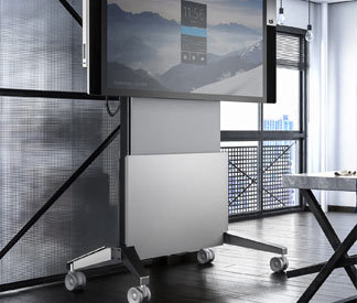 Salamander Designs Introduces Motorized FPS Series Display Stands for Interactive Touchscreens such as Microsoft Surface Hub