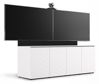 Milan Four Section AV Cabinet