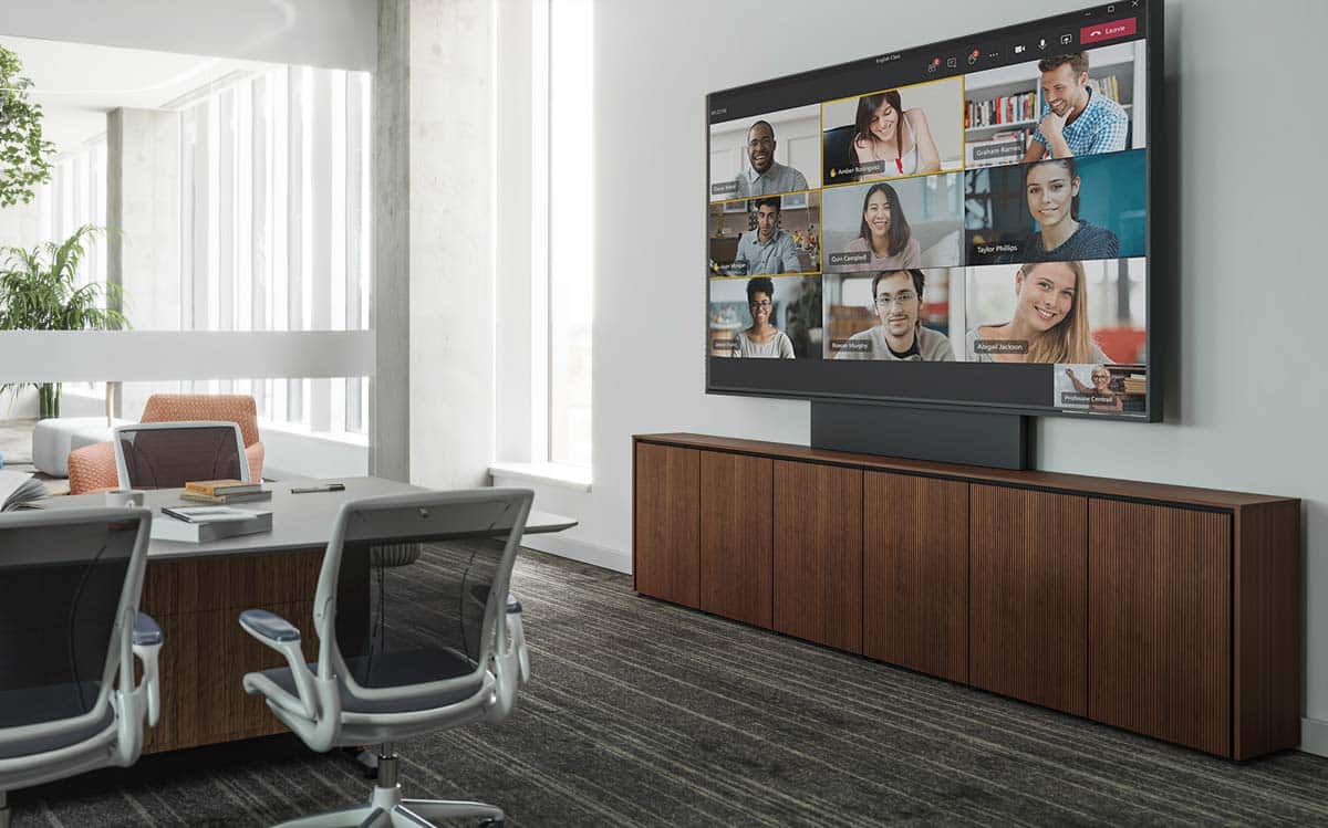 Barcelona cabinet with several custom features such as a refrigerator, trash bins and adjustable shelves