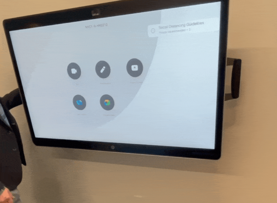 cisco ez-touch mount, animation, mounts for meetings