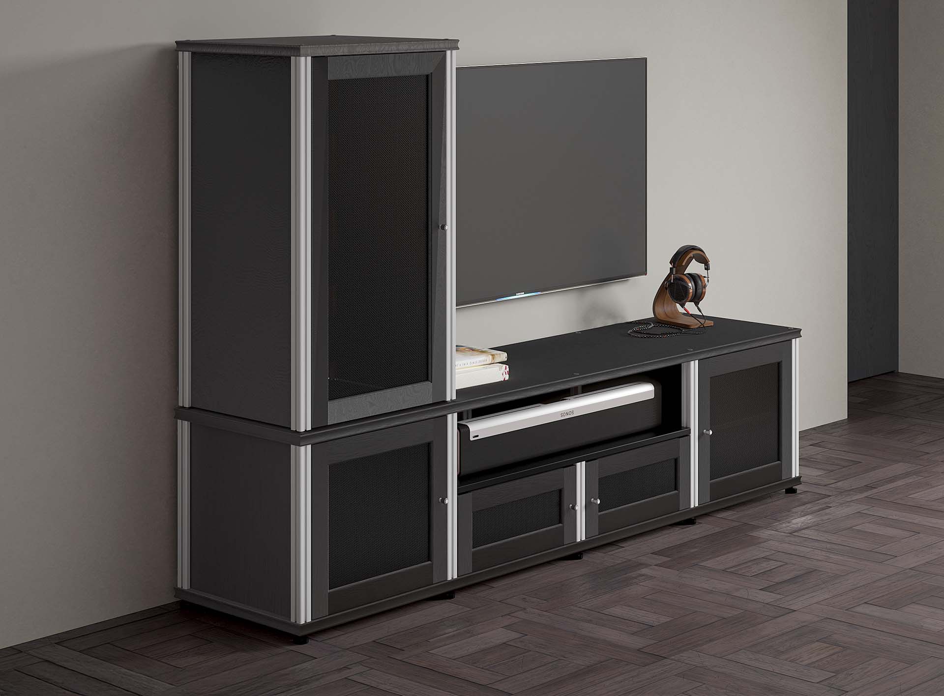 Salamander Designs, Modular Cabinet, Synergy System, TV Stand